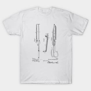 Scissors VINTAGE PATENT DRAWING T-Shirt